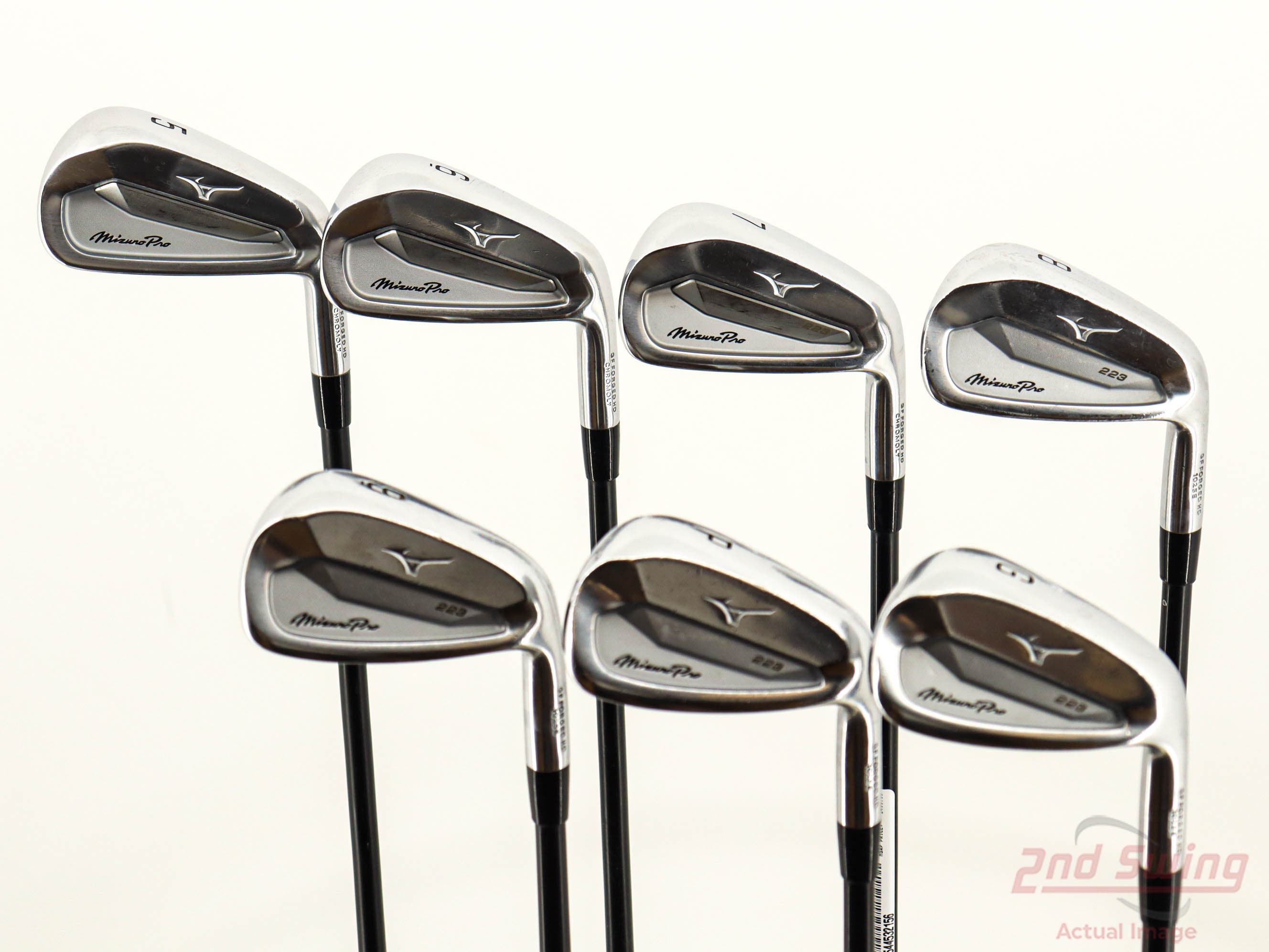 Mizuno Pro 223 Iron Set 5-PW GW FST KBS MAX Graphite 55 Graphite Senior Right Handed +1/4"