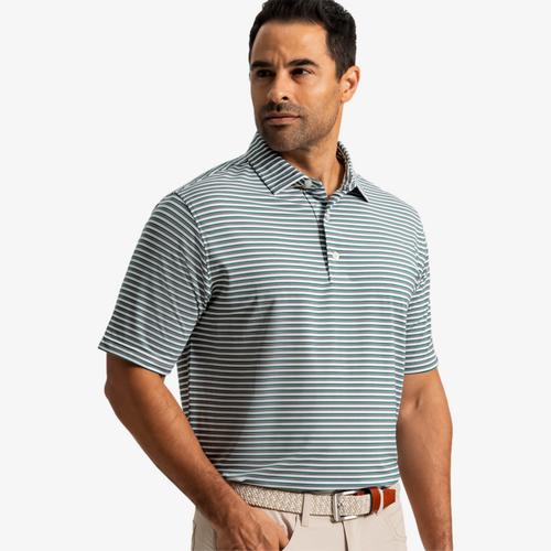 Shadow Stripe Lisle Men's Golf Polo Shirt