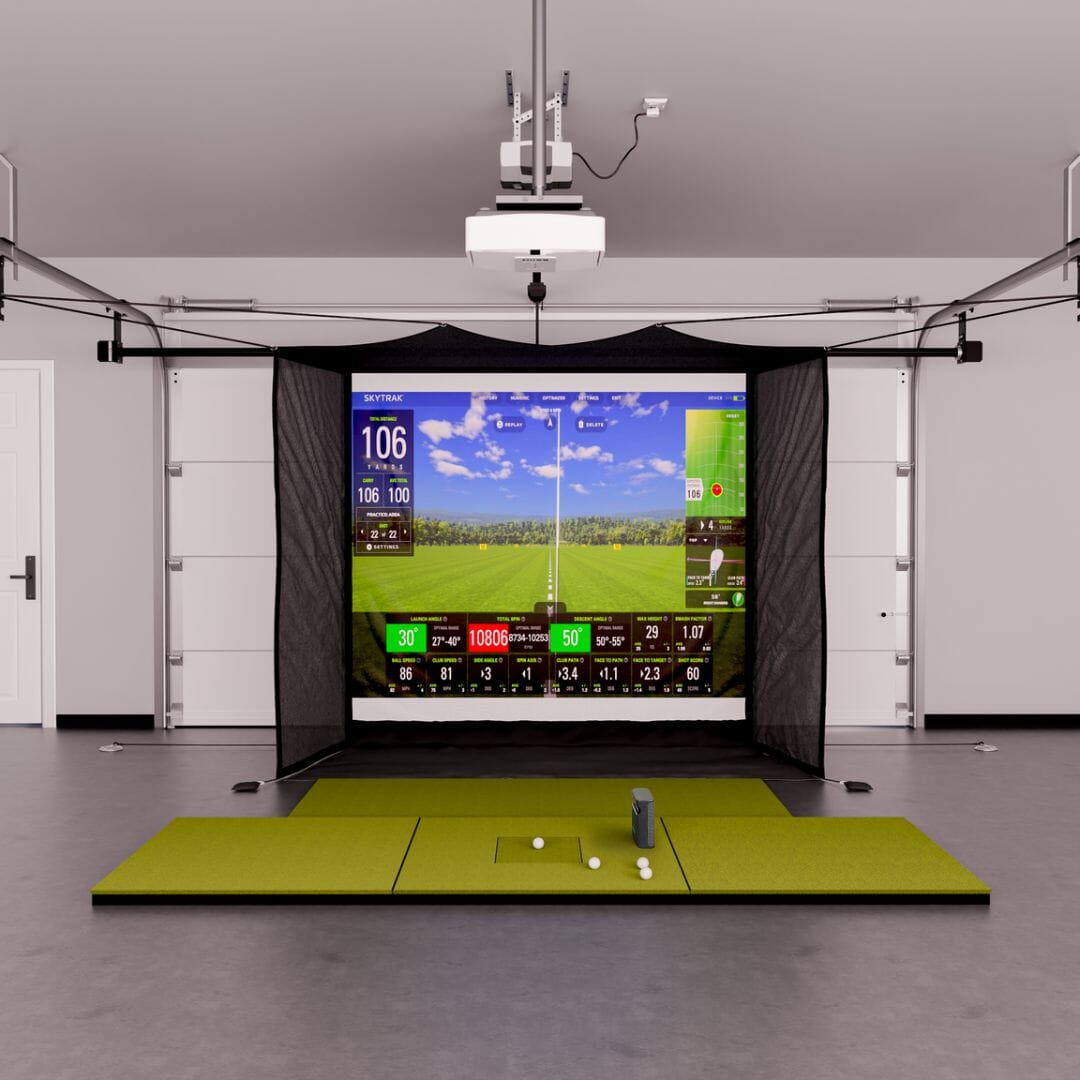 SkyTrak ST MAX Garage Golf Simulator Package