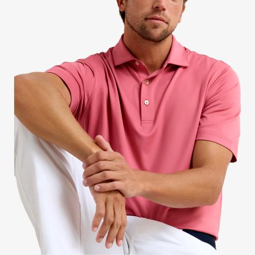 Solid Performance Jersey Men's Golf Polo Shirt