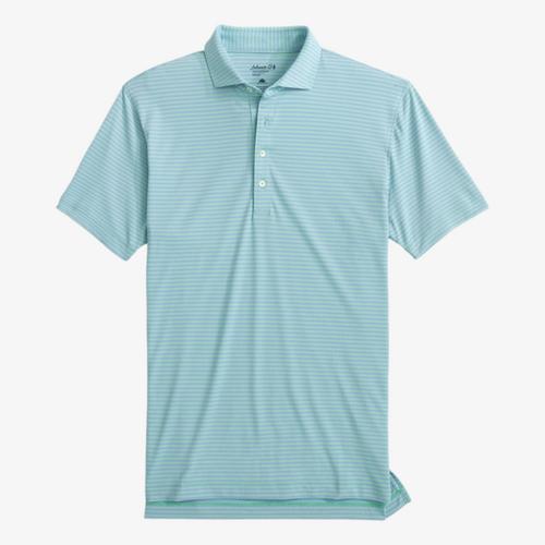 Stetsons Stripe Mesh Men's Short Sleeve Golf Polo Shirt