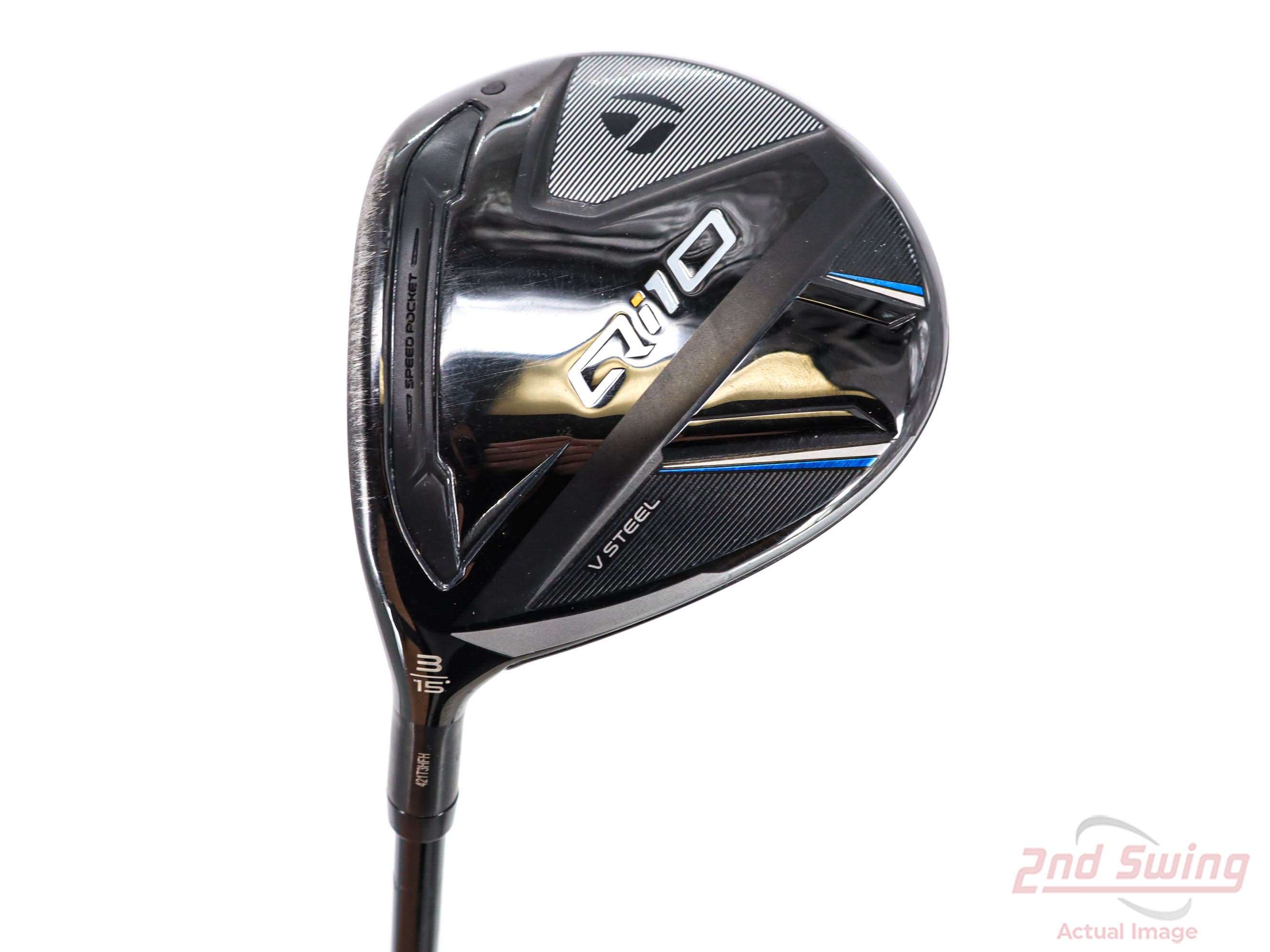 TaylorMade Qi10 Fairway Wood 3 Wood 3W 15° Fujikura Ventus TR Blue 6 Graphite Regular Left Handed 43.5in