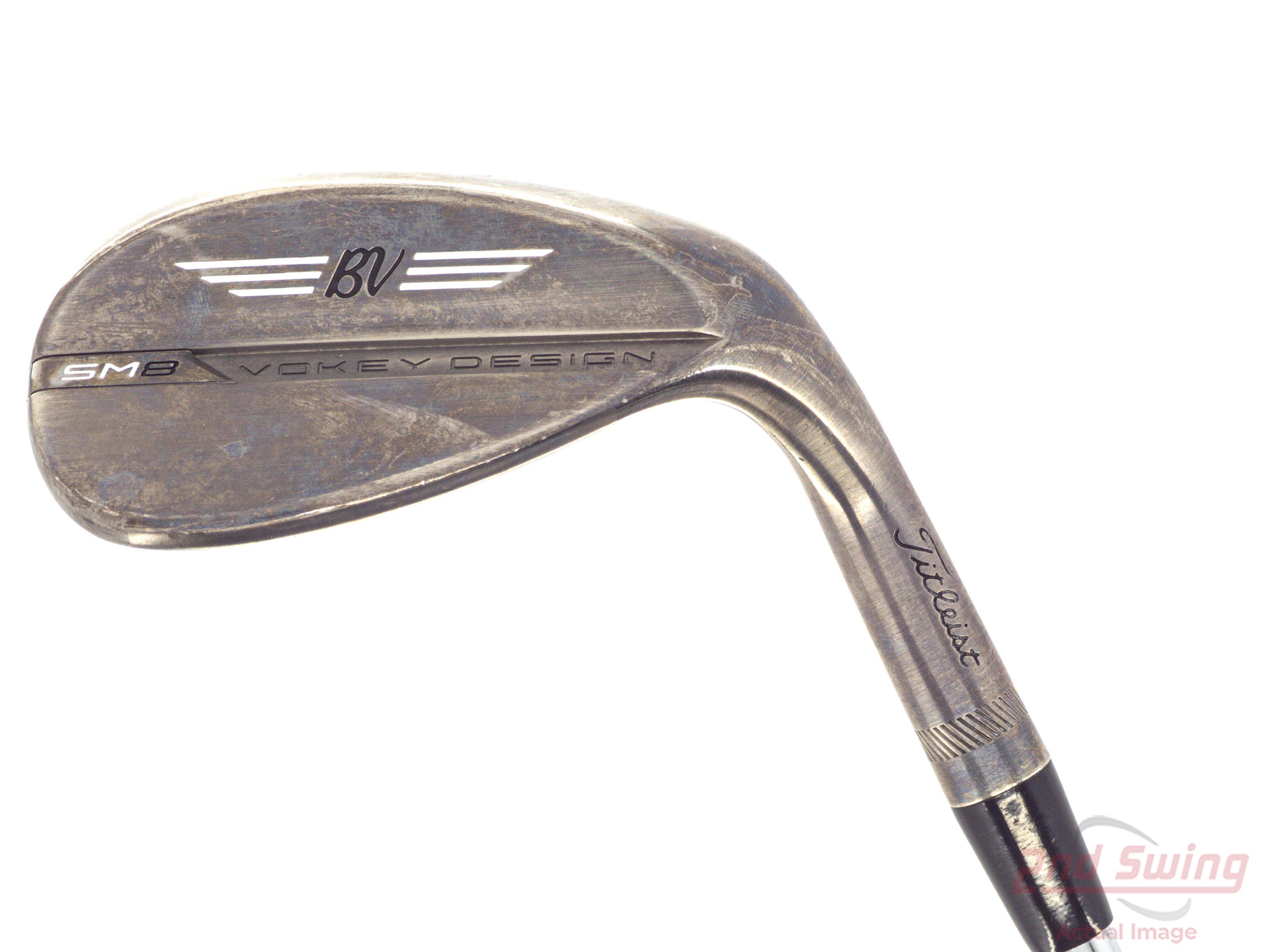 Titleist Vokey SM8 Brushed Steel Wedge Lob LW 58° 14 Deg Bounce K Grind Titleist Vokey BV Steel Wedge Flex Right Handed 35.25in